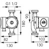 Ferro Pompa obiegowa elektroniczna GPA II 25-4-180 0601W